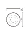 COIN * PLAFÓN REDONDO LED 56W - 2700-5000K - CON MANDO - MADERA